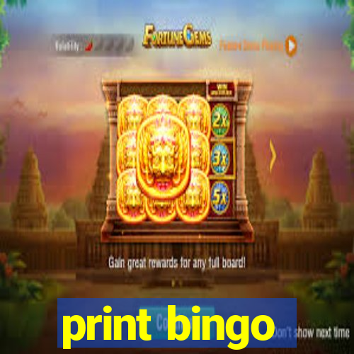 print bingo
